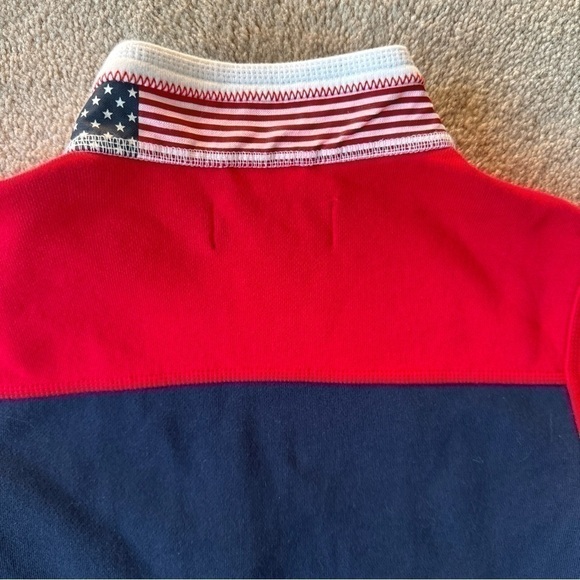 Vineyard Vines USA Colorblock Mockneck Pullover Size Small(8-10)  EUC - Picture 6 of 6